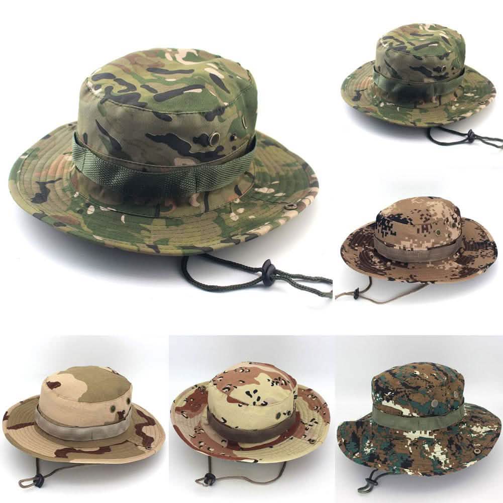 4-Pack: Unisex Camouflage Sun Hat for Outdoors