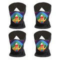 4-Pack: Unisex Rainbow Winter Ski Mask