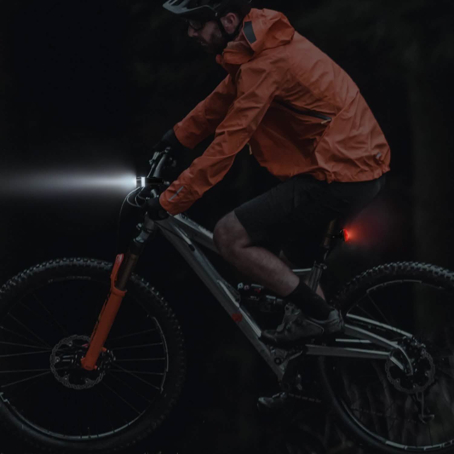 4-Pack: Universal Front Rear Bike Light Set