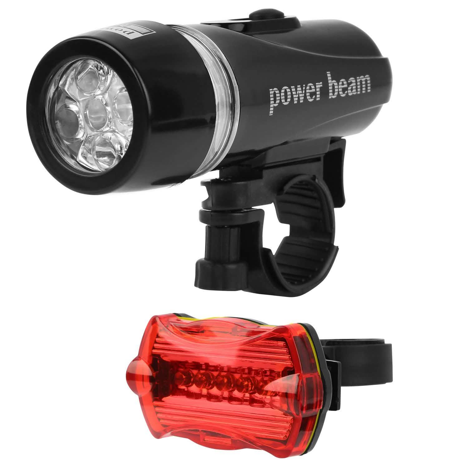 4-Pack: Universal Front Rear Bike Light Set