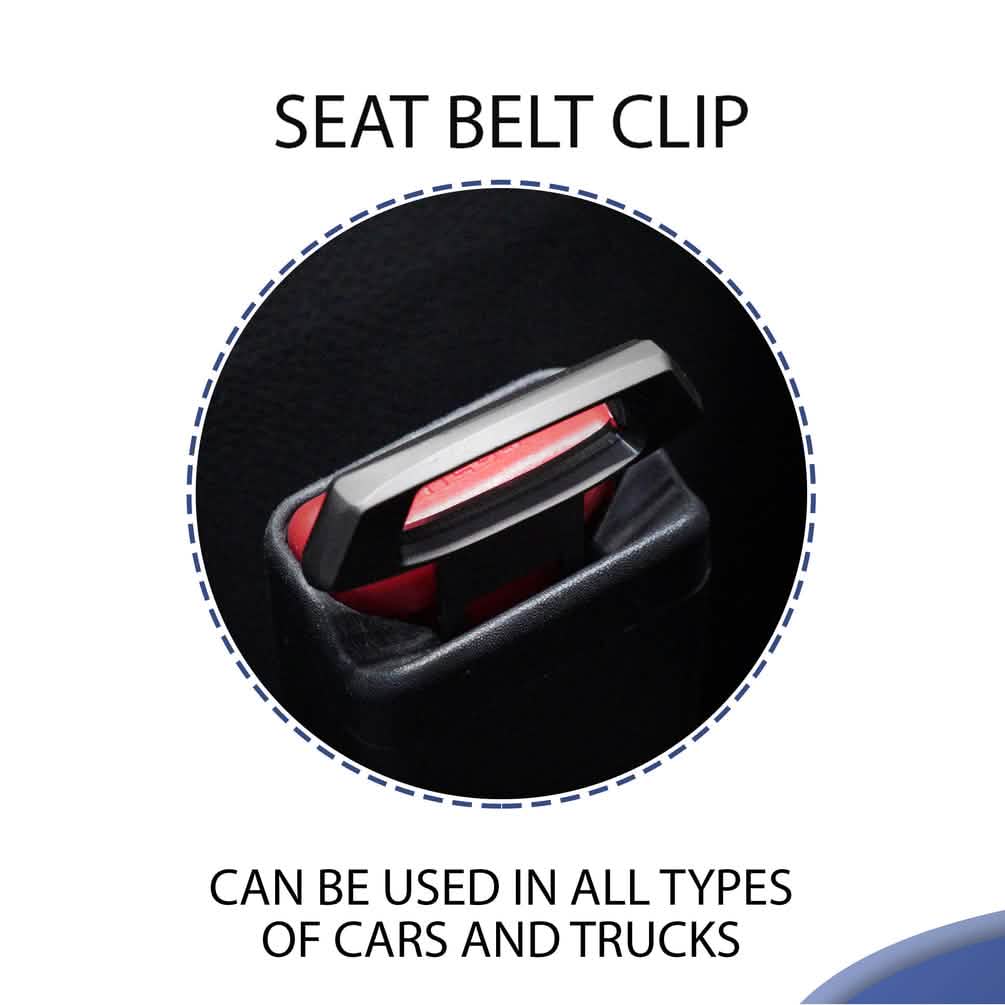 4-Pack: Universal Safety Car Clip Seat Safety Accessories for Most Vehicle, Seat Belts Kit for Cars