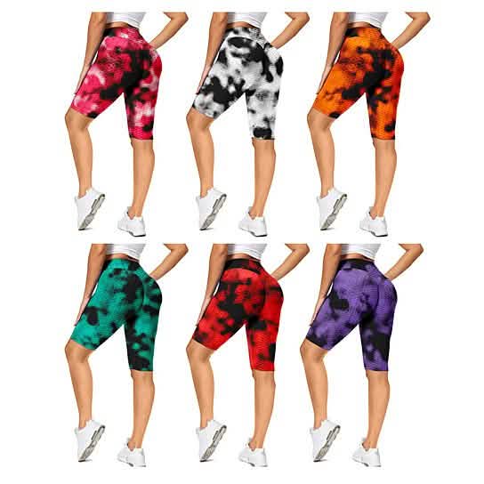 4-Pack Women's Butt Lifting Biker Shorts (Anti-Cellulite)