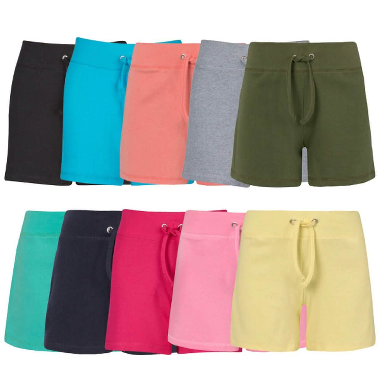 4-Pack: Women's French Terry Bermuda Shorts
