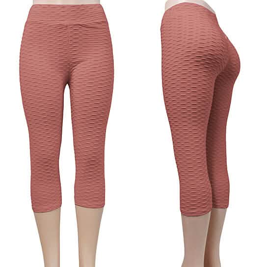 4-Pack: Women's High Waisted Anti Cellulite Solid Leggings
