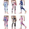 4-Pack: Women's High Waisted Ultra Soft Tie Dye Leggings