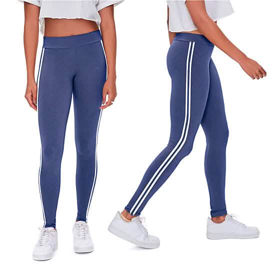 4-Pack: Women's Ultra-Soft Striped Yoga Leggings