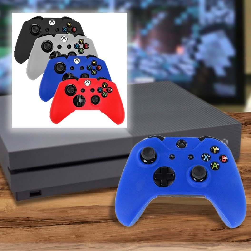 4-Pack: Xbox One Soft Silicone Gel Rubber Grip Protecting Cover