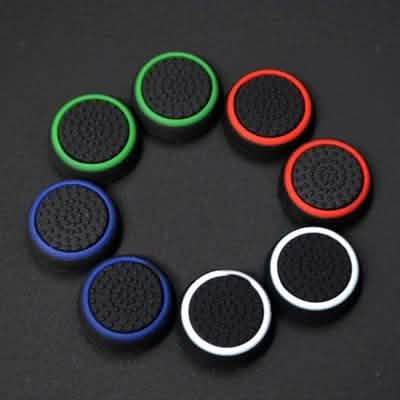 4-Pairs: Silicone Cap Joystick Thumb Grip Protect Cover for PS3 PS4 Xbox 360 Xbox One Wii U Game Controllers