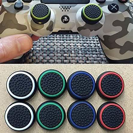 4-Pairs: Silicone Cap Joystick Thumb Grip Protect Cover for PS3 PS4 Xbox 360 Xbox One Wii U Game Controllers