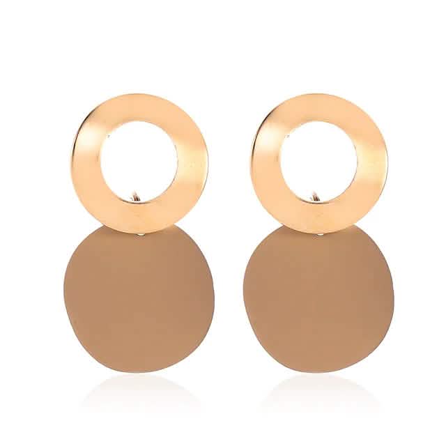 4-Pairs: Women's Holiday Chrome Geometric Ball Earrings