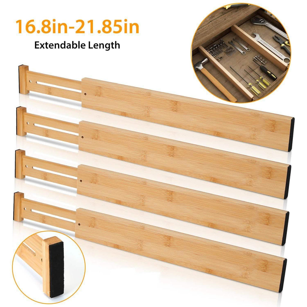 4-Piece: Adjustable Drawer Divider