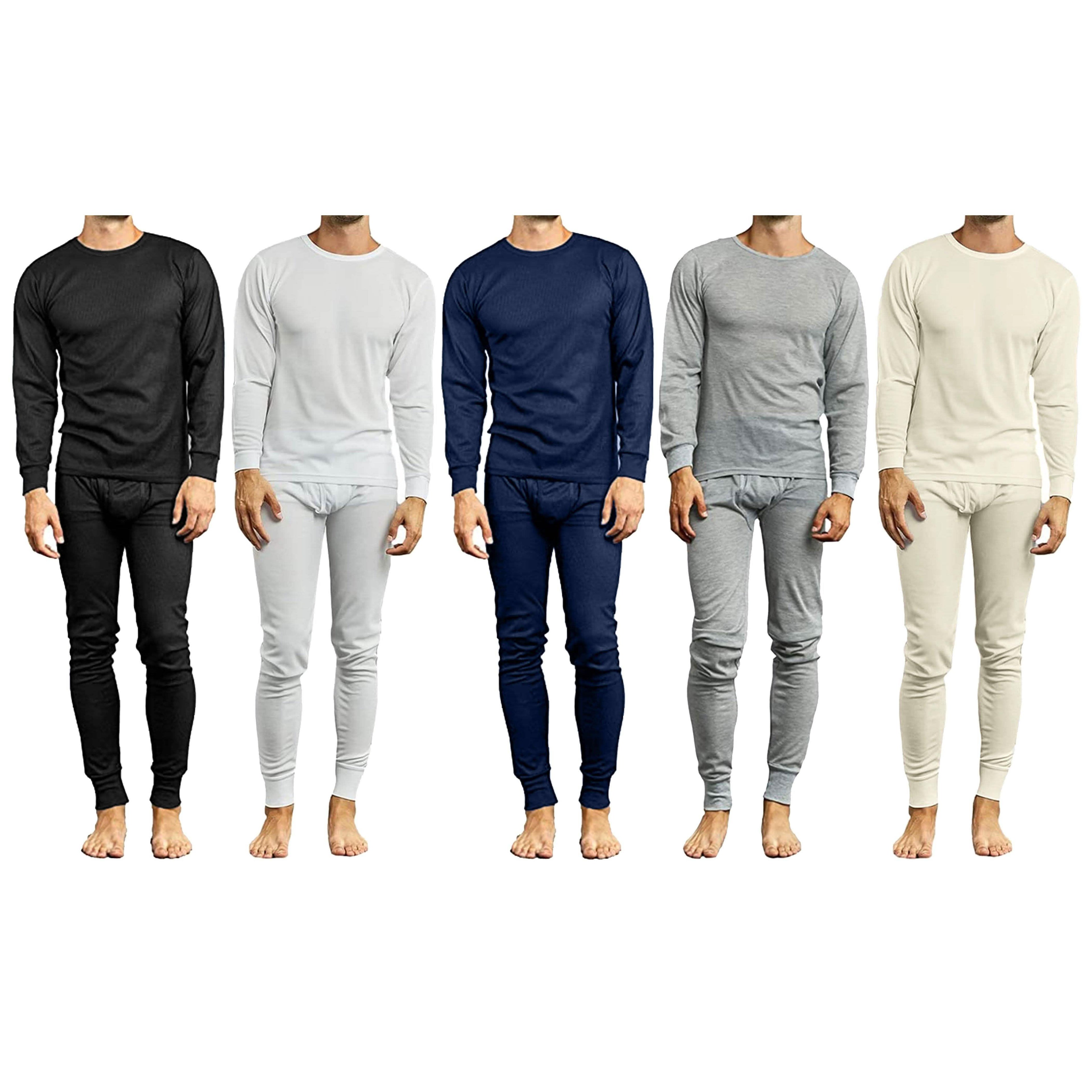 4-Piece: Assorted Lightweight Thermal Set Of Both A Thermal Top And Bottom (2-Full Sets)