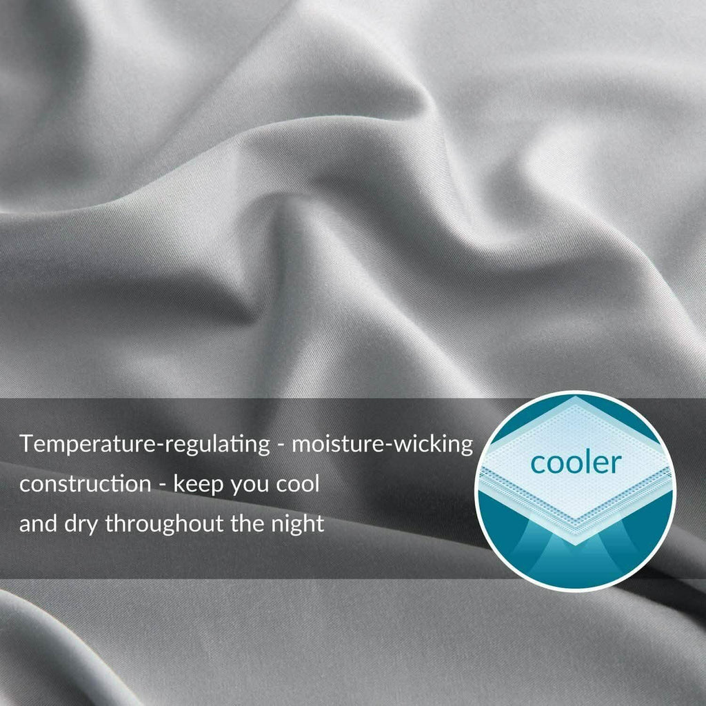 4-Piece: Bibb Home 300tc Bamboo Viscose Sheet Set