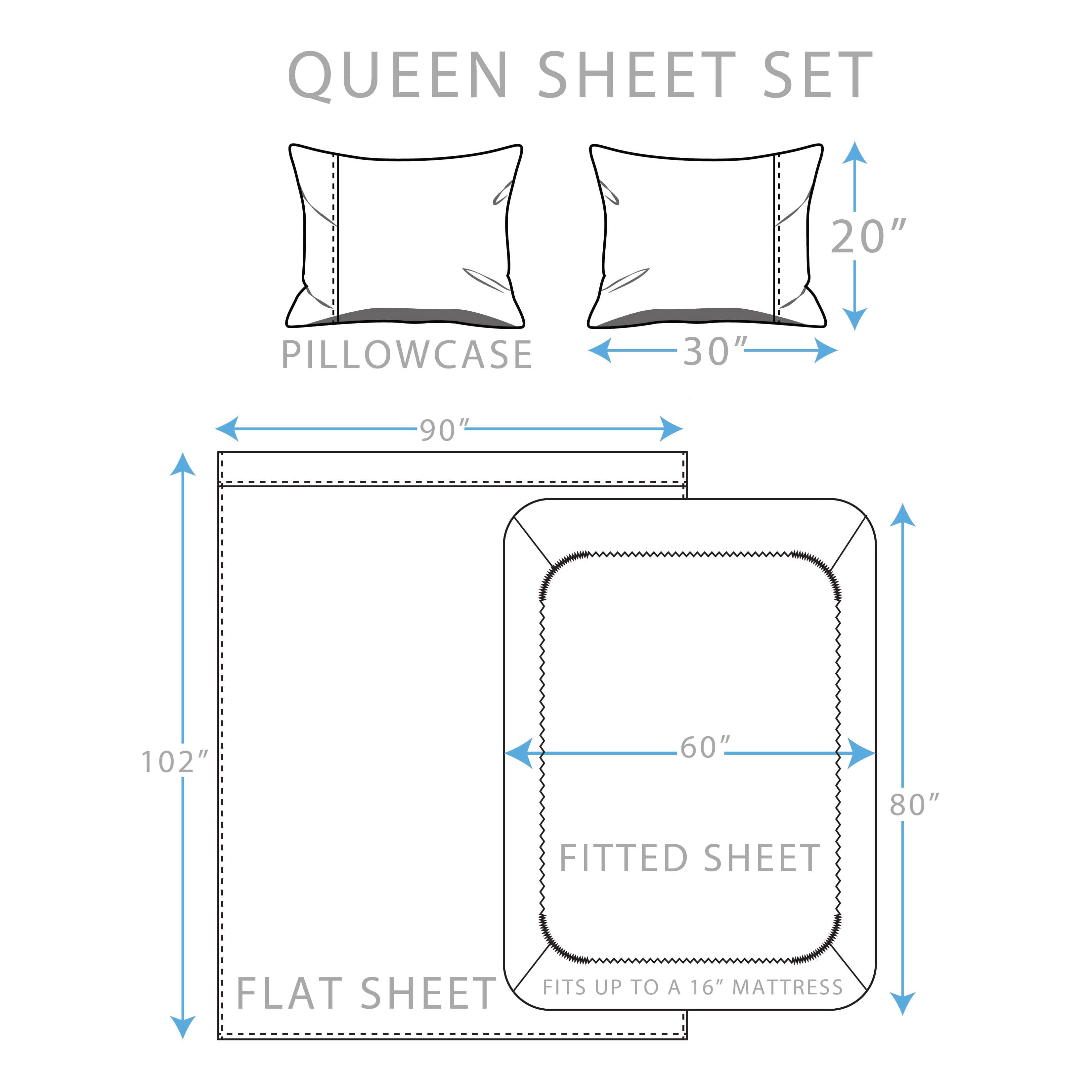 4-Piece: Brushed Cotton Percale Sheet Set