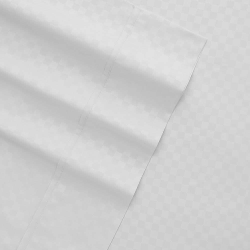4-Piece: Checkered Embossed Sheet Set