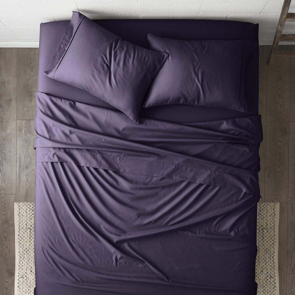 4-Piece: Chevron Embossed Sheet Set