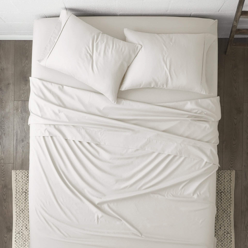 4-Piece: Chevron Embossed Sheet Set