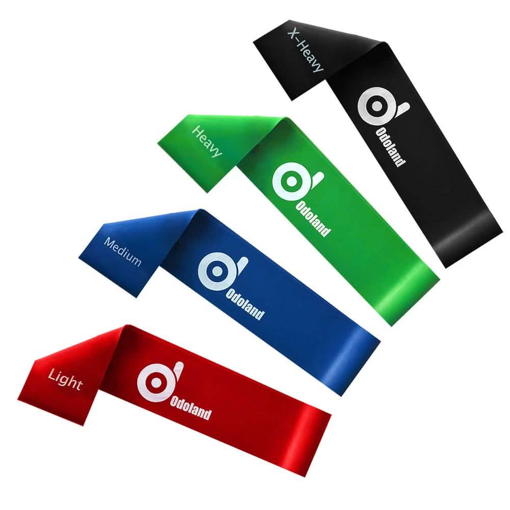 4-Piece: Exercise Resistance Loop Bands Assisted Pull Up Yoga Training