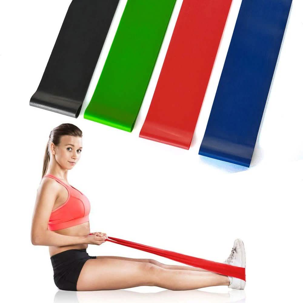 4-Piece: Exercise Resistance Loop Bands Assisted Pull Up Yoga Training