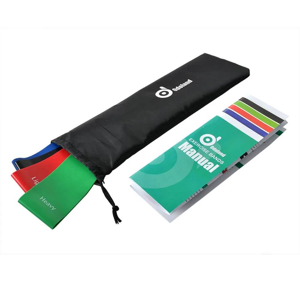 4-Piece: Exercise Resistance Loop Bands Assisted Pull Up Yoga Training