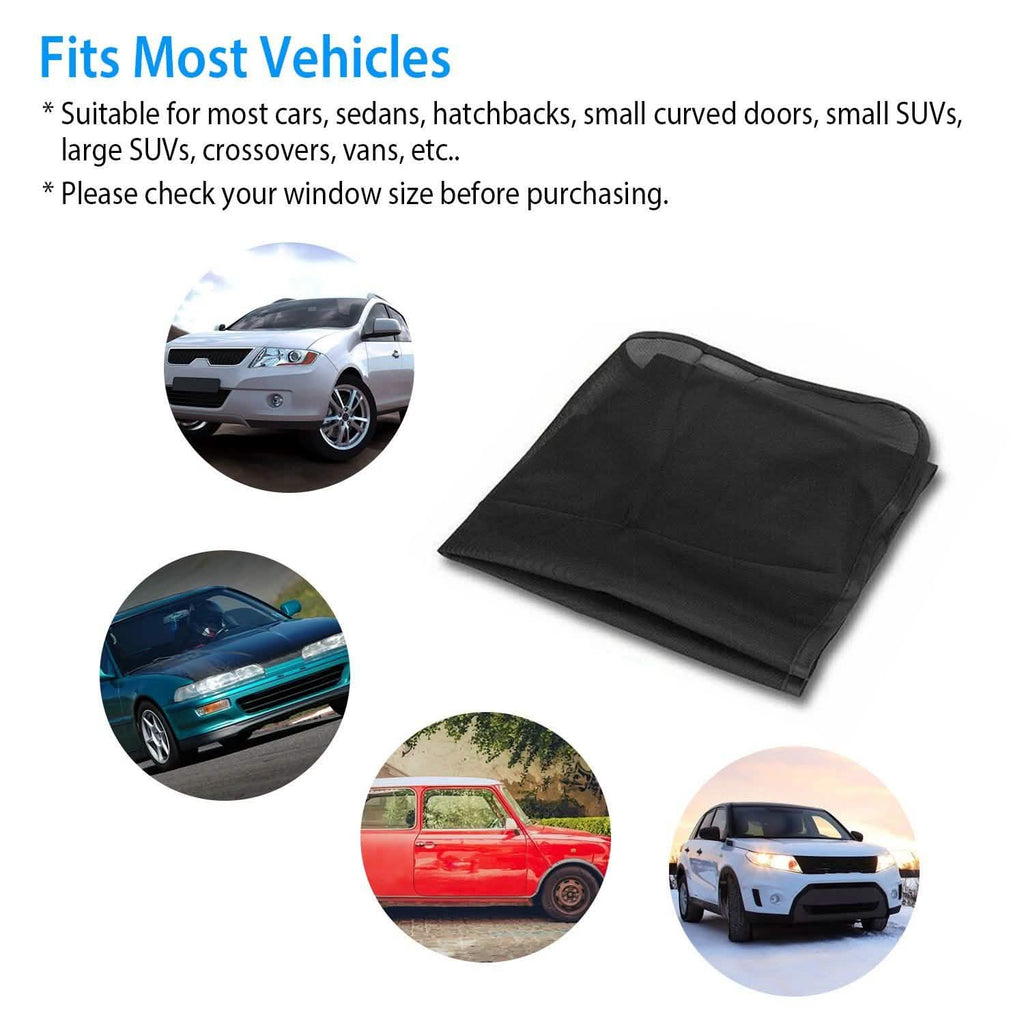 4-Piece: Front Rear Car Window Magnet Covers