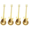 4-Piece: Guitar-Shaped Spoon Set