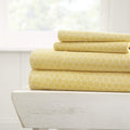 4-Piece: Honeycomb Patterned Sheet Set