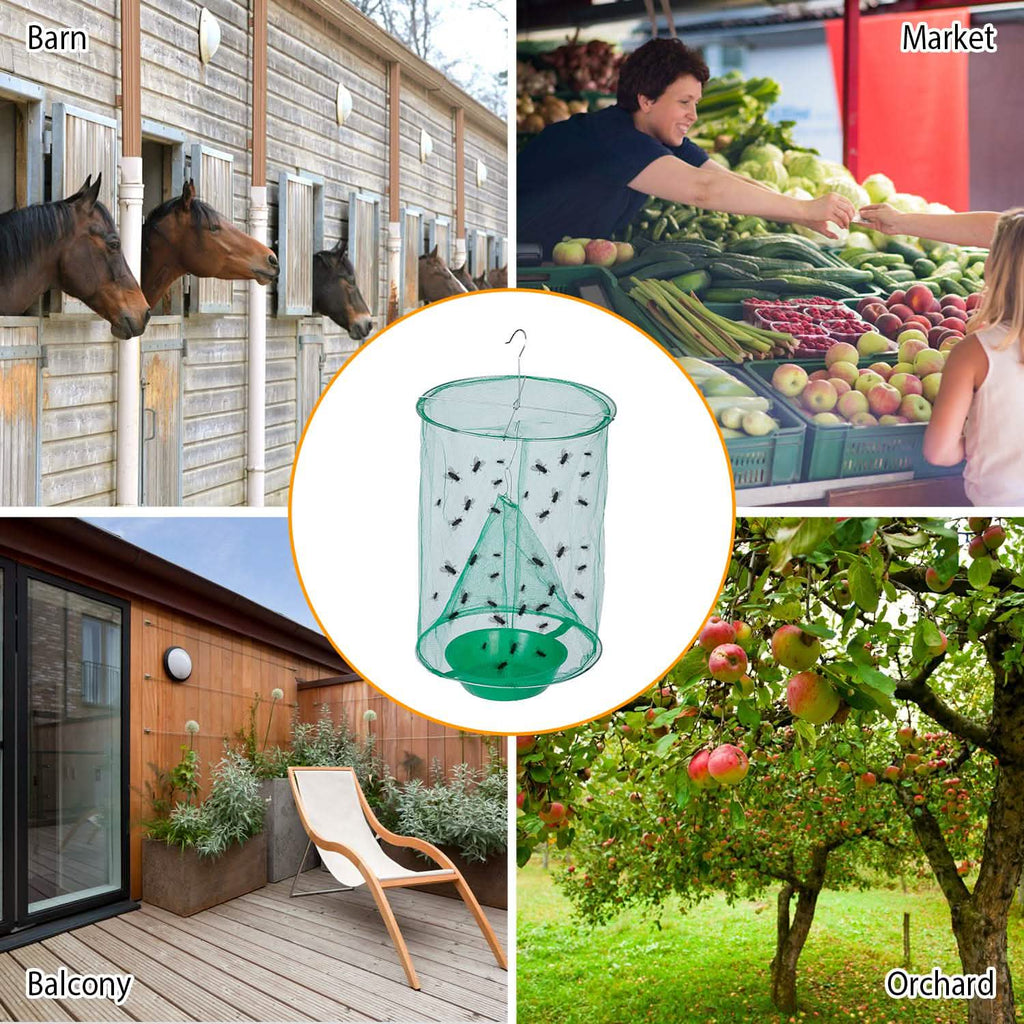 4-Piece: Ranch Fly Trap with Bait Set