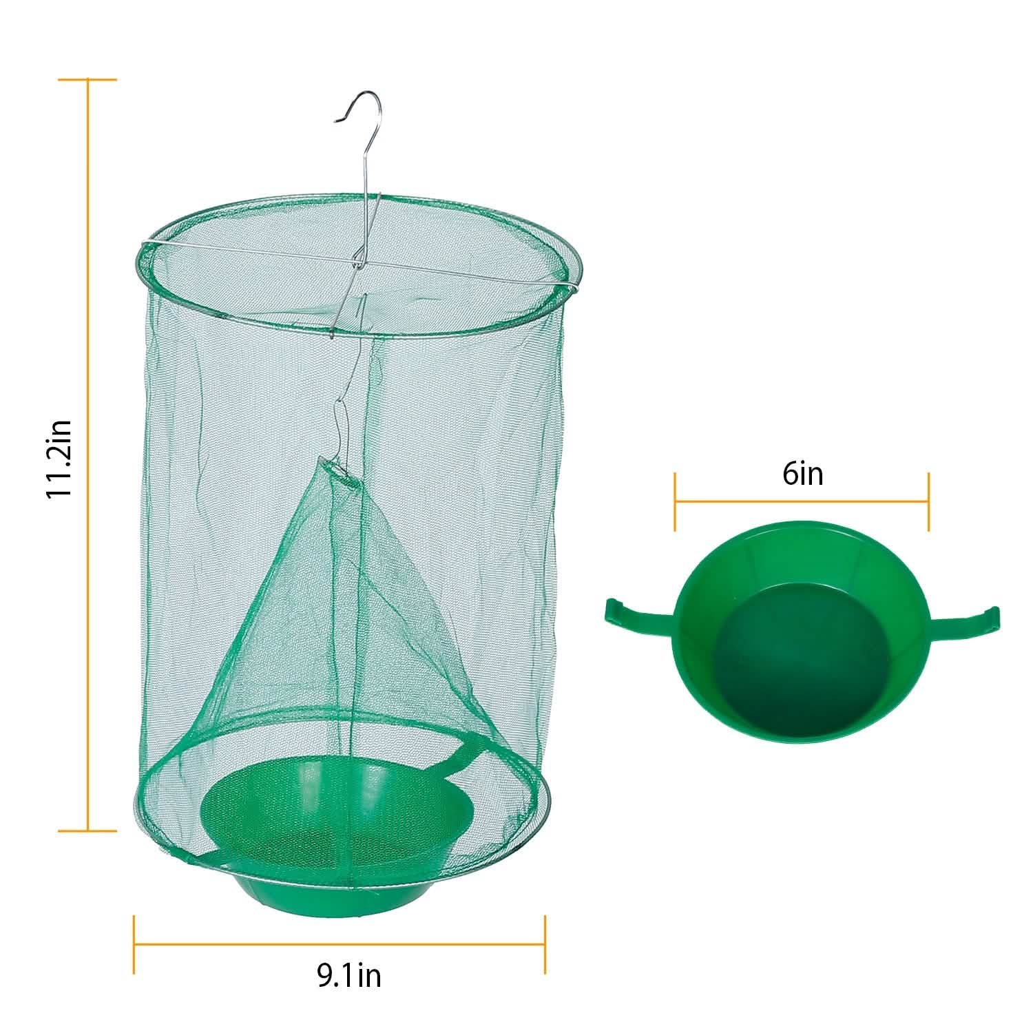 4-Piece: Ranch Fly Trap with Bait Set