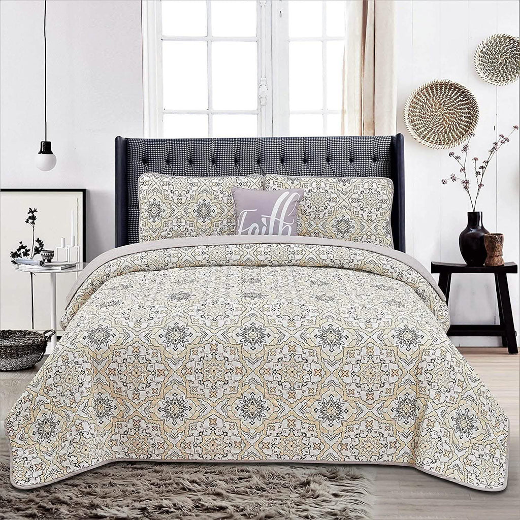 4-Piece: Reversible Quilt Set - Assorted Styles