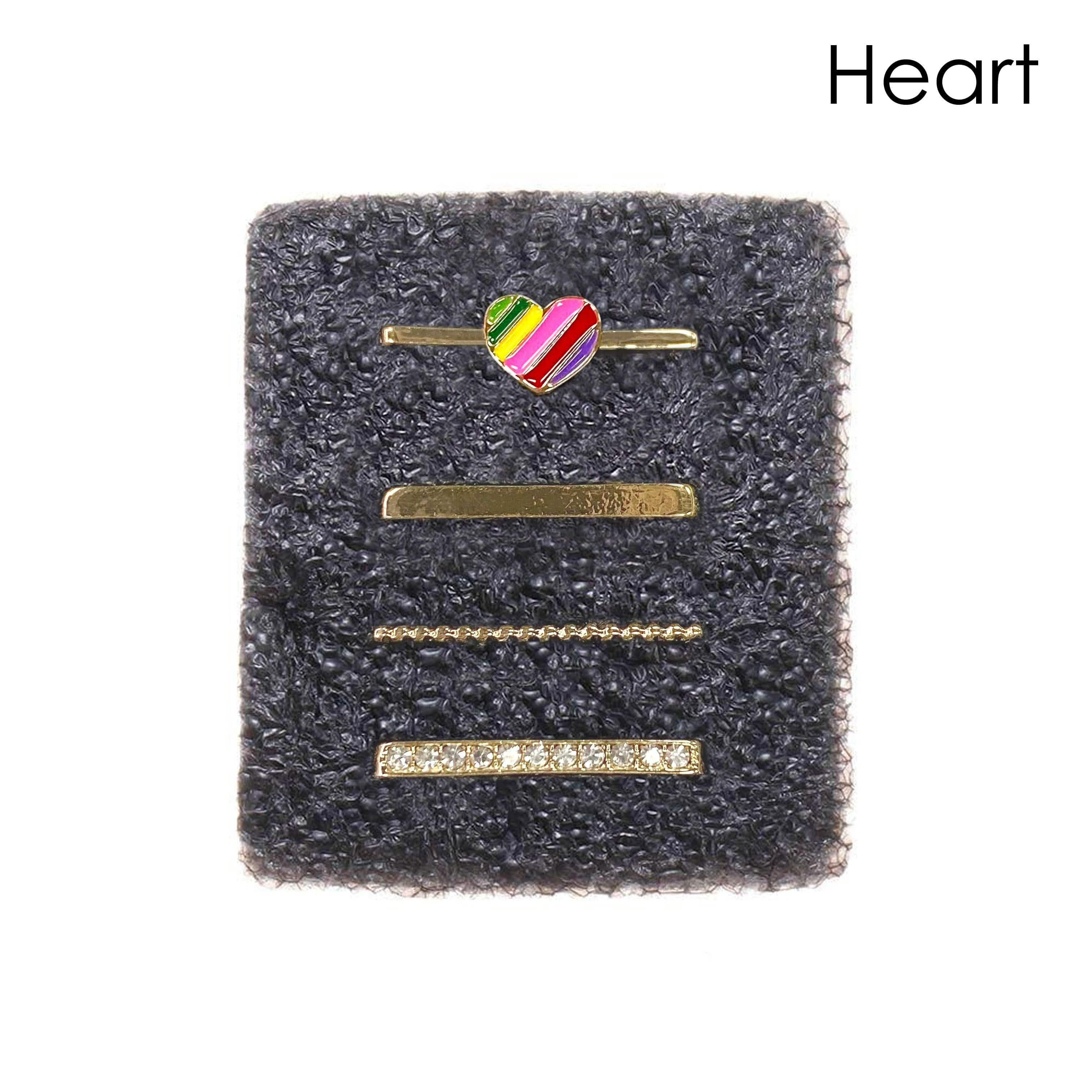 4-Piece Set: Decorative Apple Band Charms