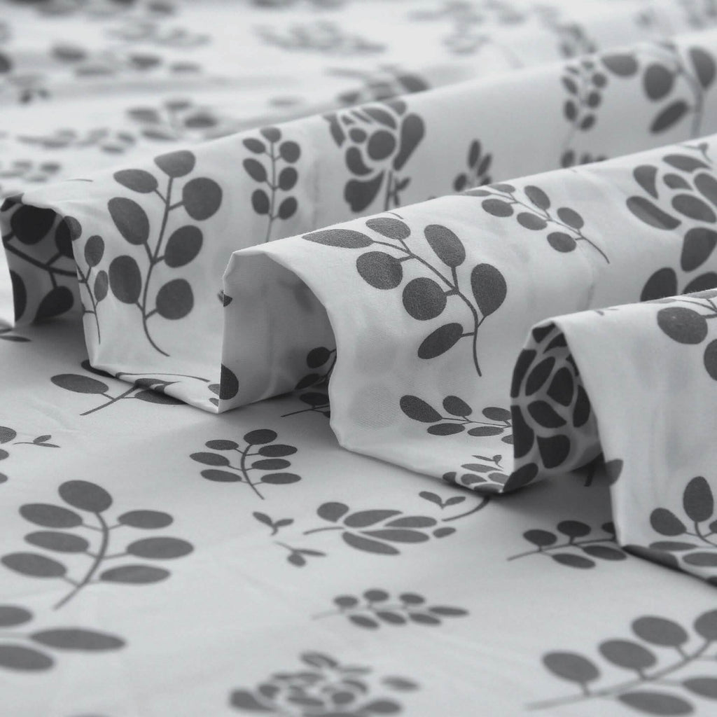 4-Piece Set: Floral Sheets Set Hypoallergenic Microfiber Ultra Soft Bed Sheets