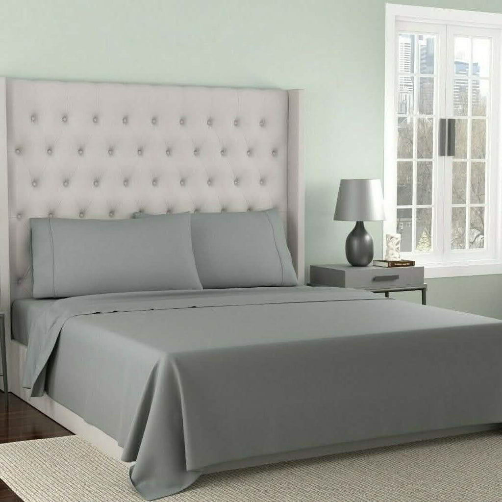 4-Piece Set: Kathy Ireland 300 Thread Count 100% Organic Cotton Percale