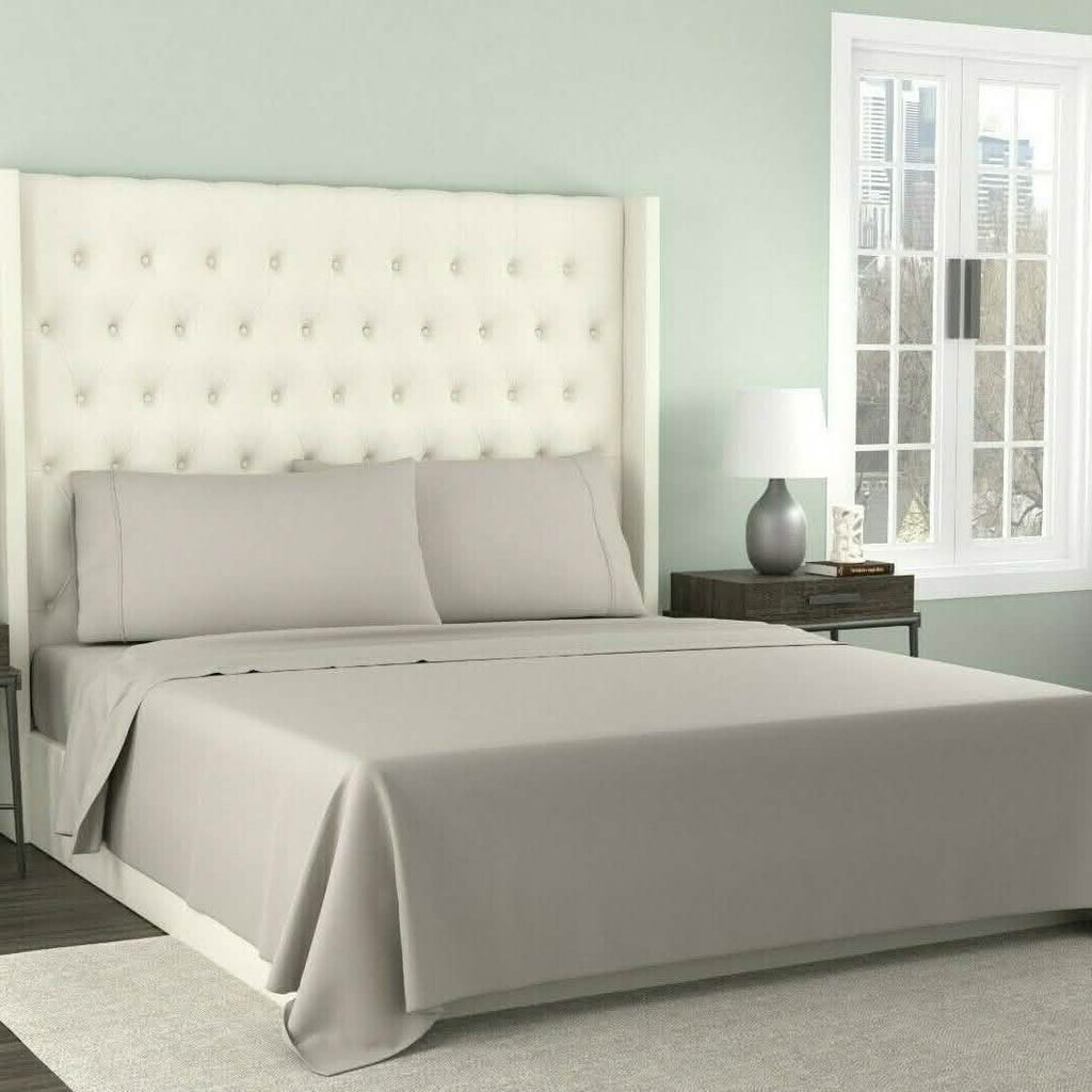 4-Piece Set: Kathy Ireland 300 Thread Count 100% Organic Cotton Percale
