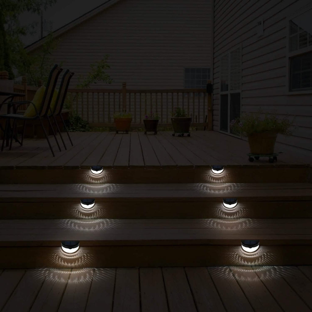 4-Piece: Solar Fence Outdoor Lights