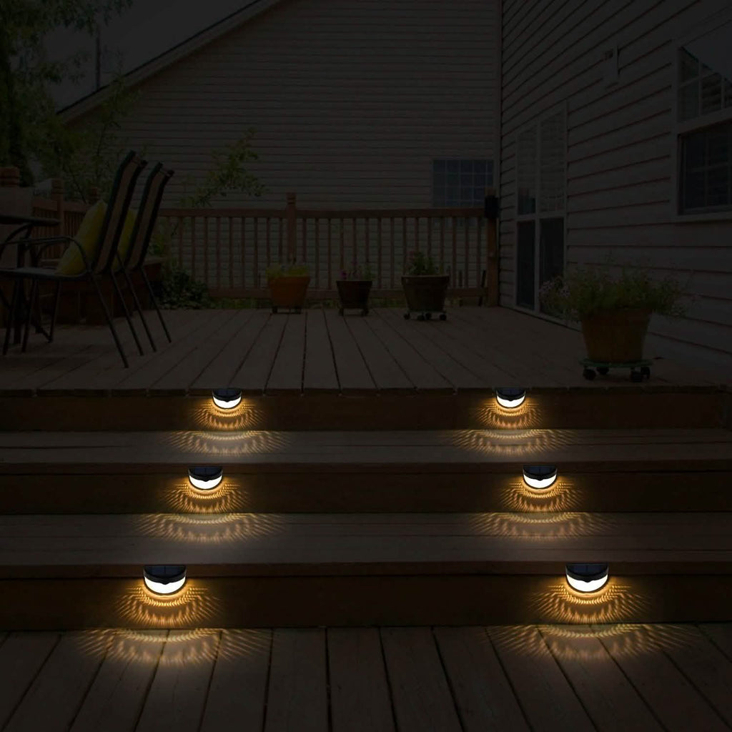 4-Piece: Solar Fence Outdoor Lights