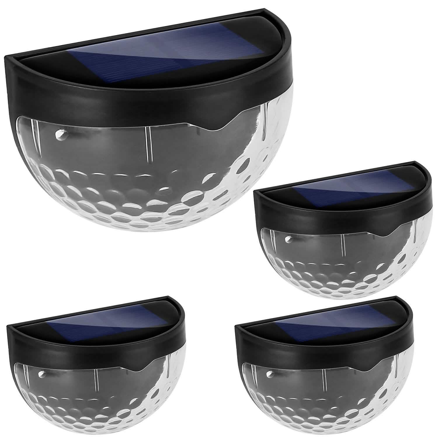 4-Piece: Solar Fence Outdoor Lights