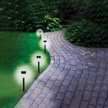 4-Piece: Solar Powered Garden Lights Set