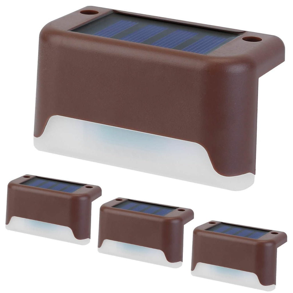 4-Piece: Solar Powered LED Step Lights