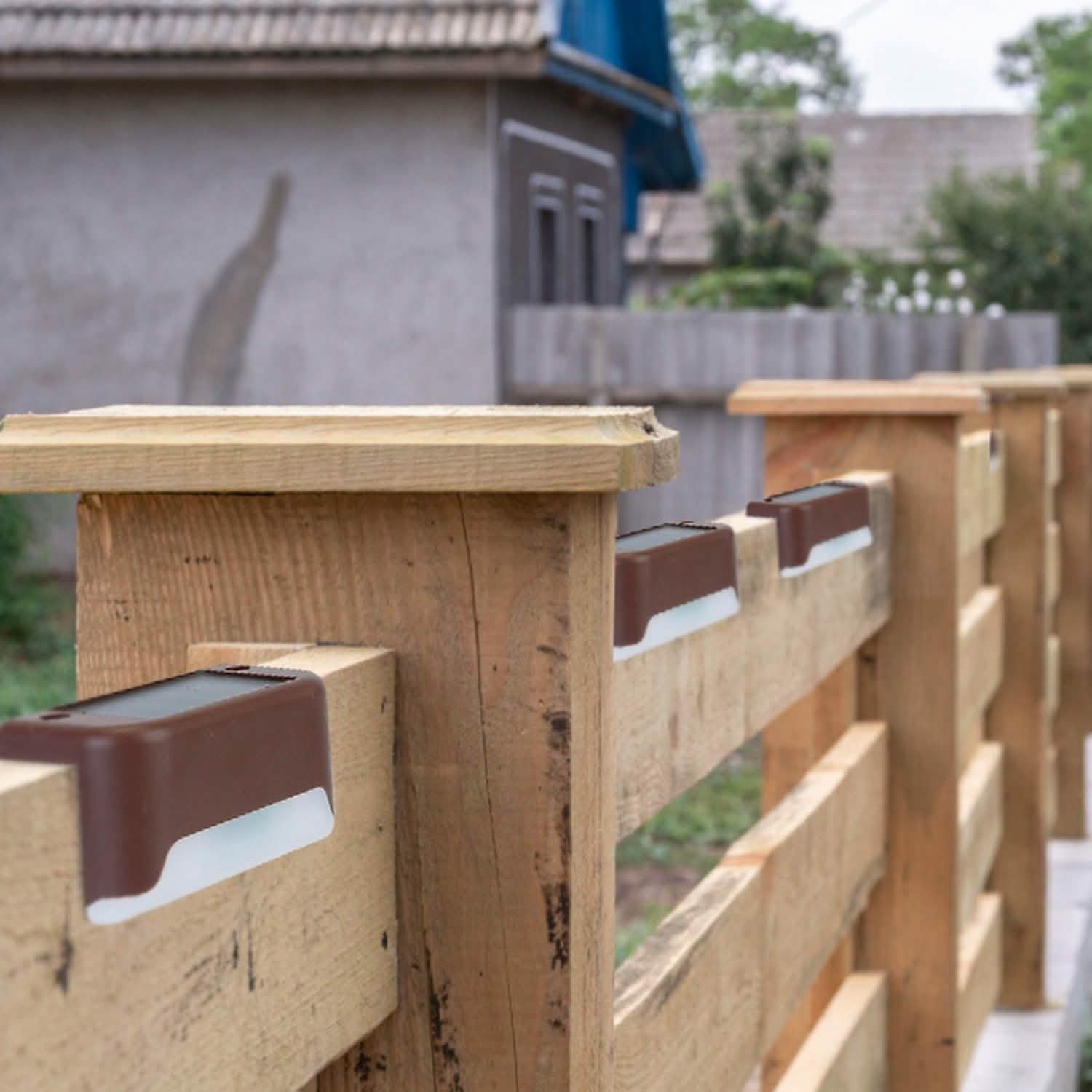 4-Piece: Solar Powered LED Step Lights