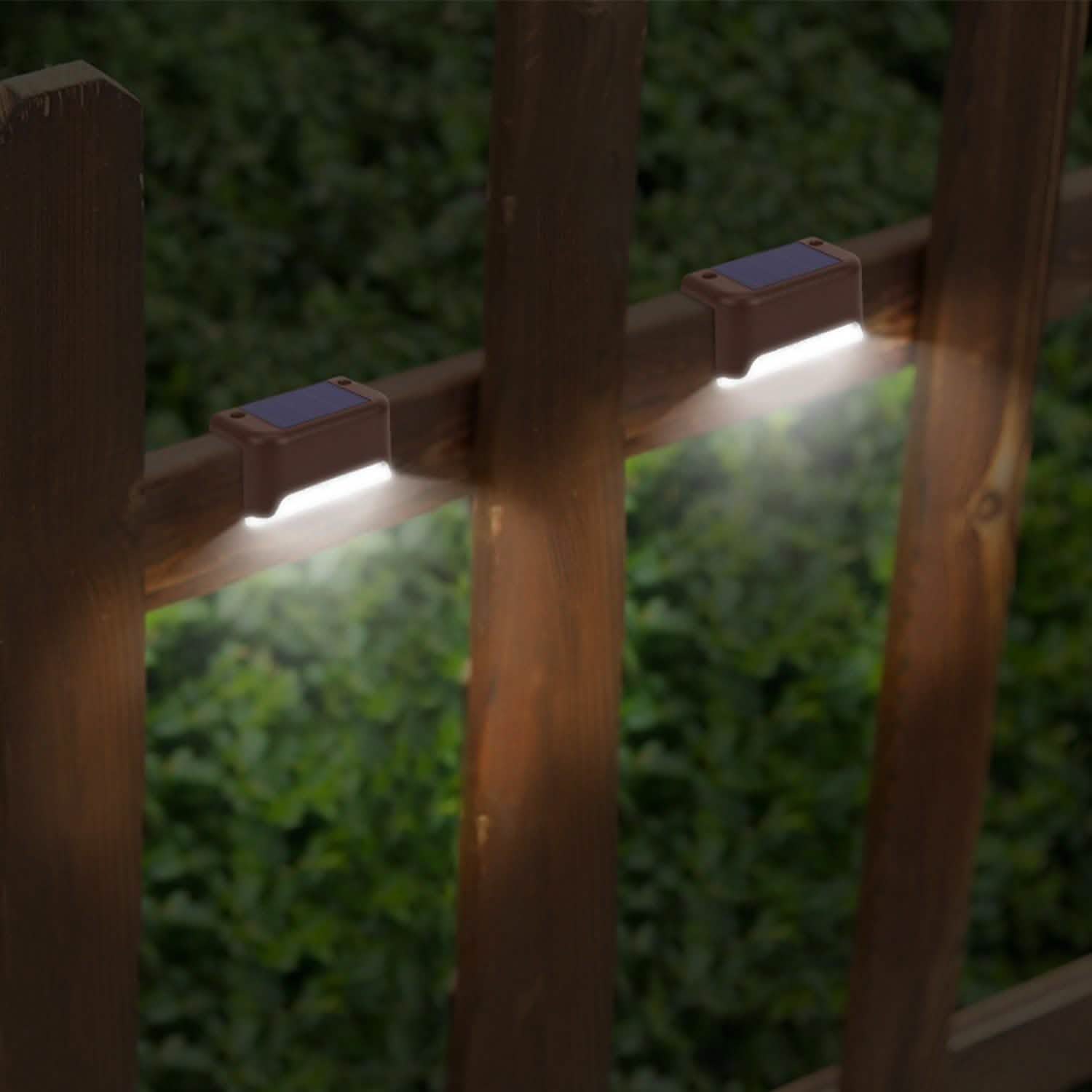 4-Piece: Solar Powered LED Step Lights