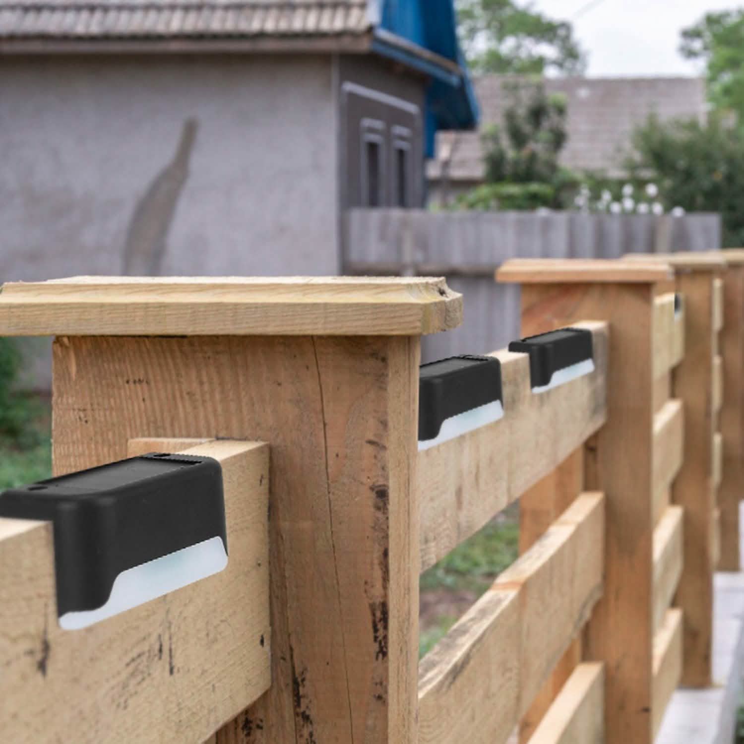 4-Piece: Solar Powered LED Step Lights