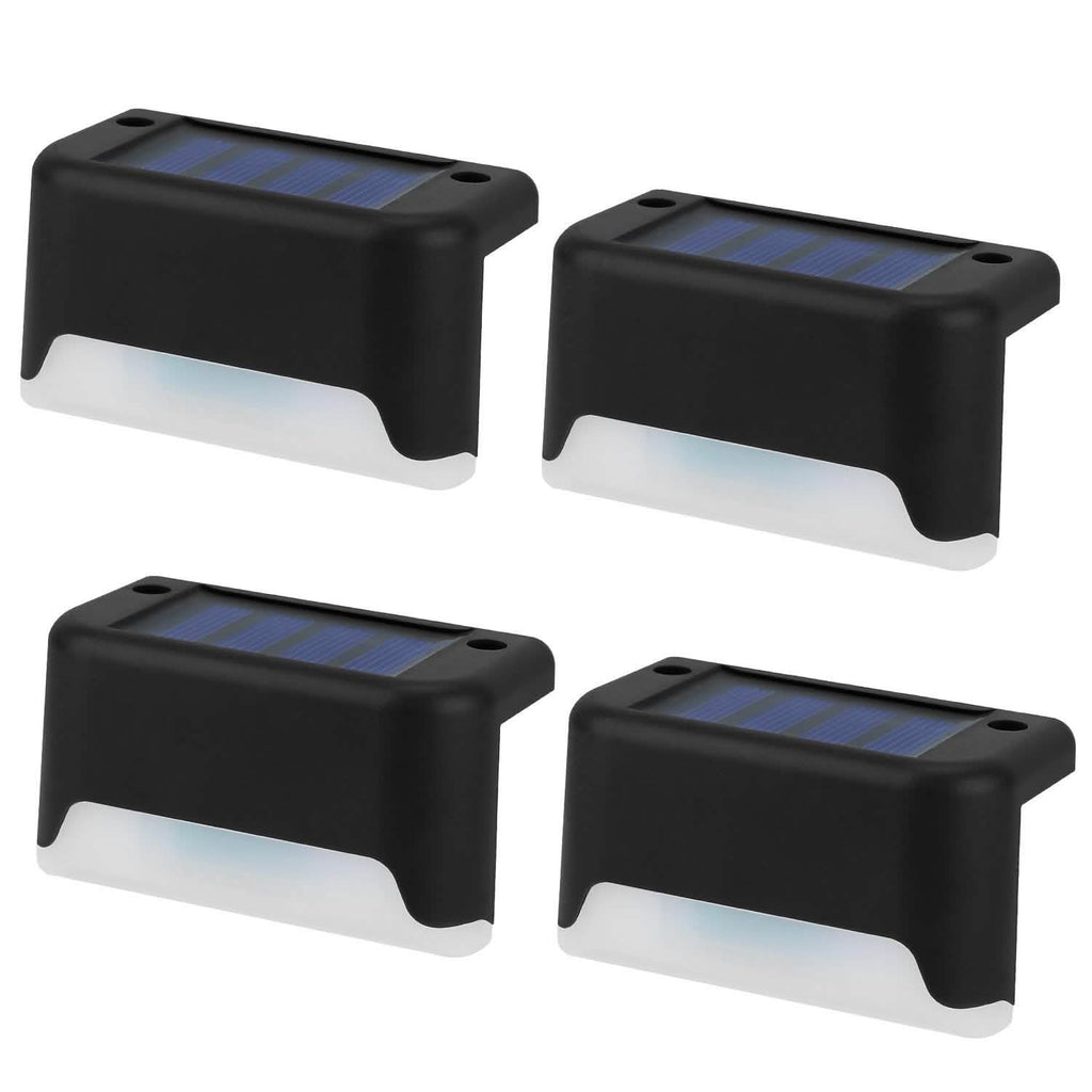 4-Piece: Solar Powered LED Step Lights