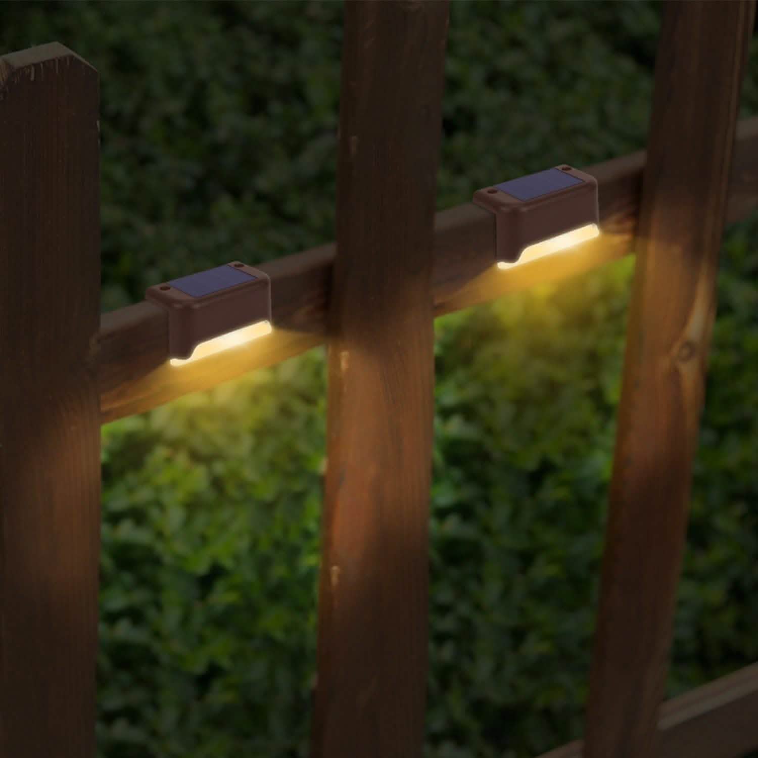 4-Piece: Solar Powered LED Step Lights