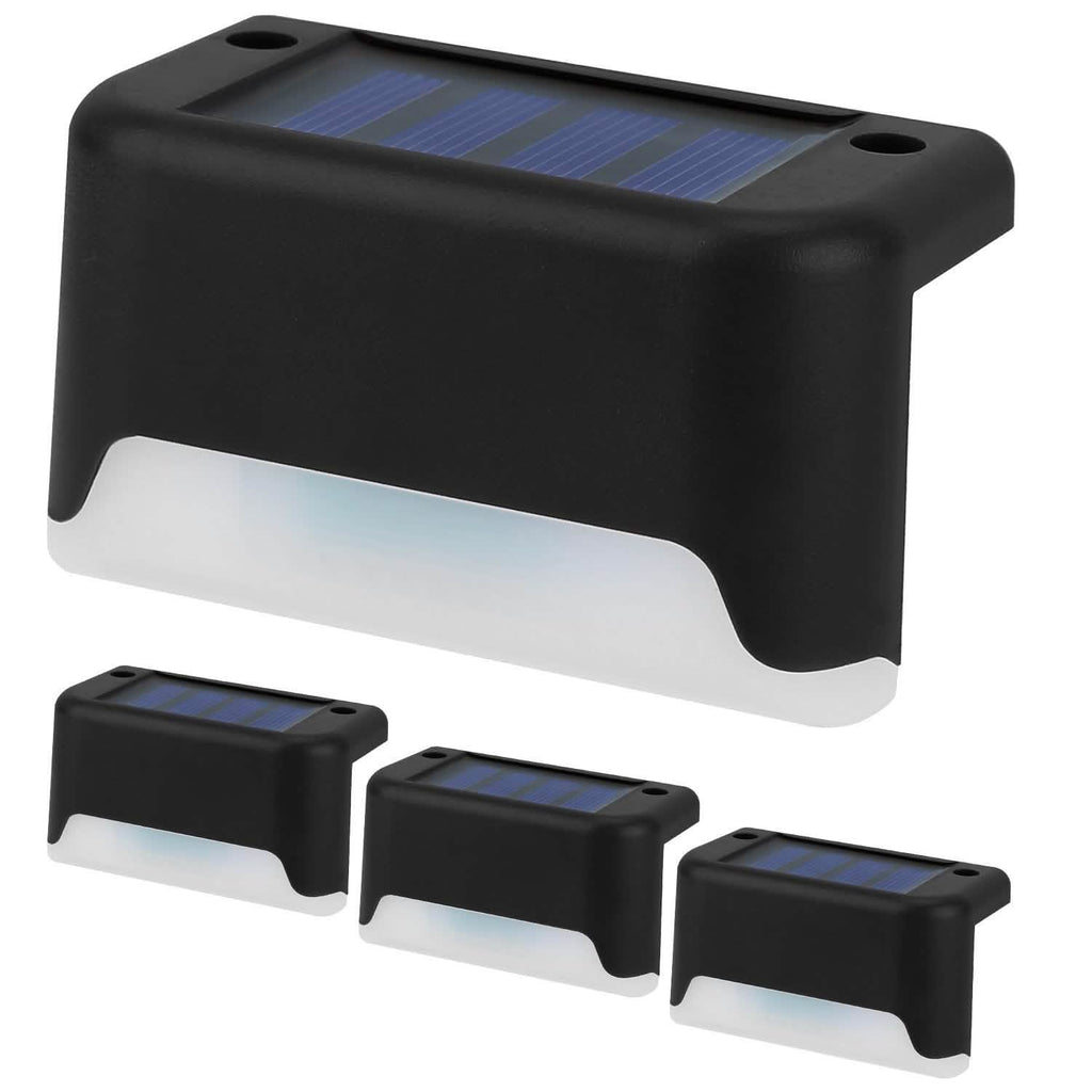 4-Piece: Solar Powered LED Step Lights