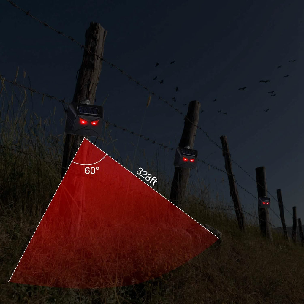 4-Piece: Solar Predator Control Light