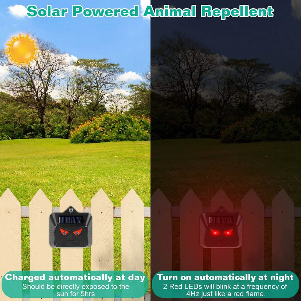 4-Piece: Solar Predator Control Light