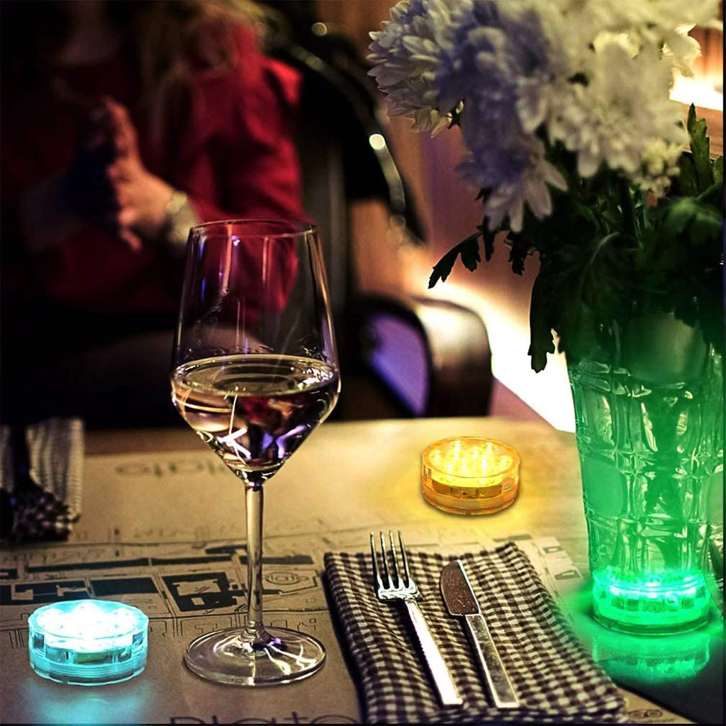 4-Piece: Submersible RGB LED Lights