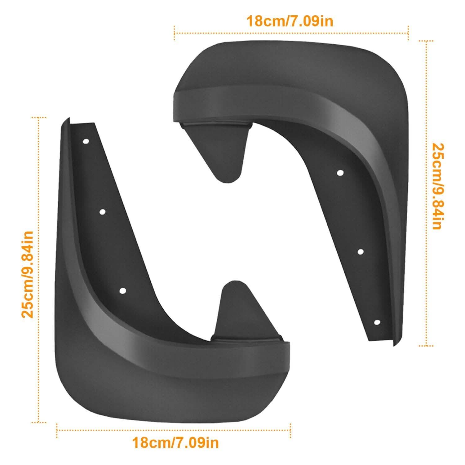 4-Piece: Universal Fit Car Mudguard Flaps