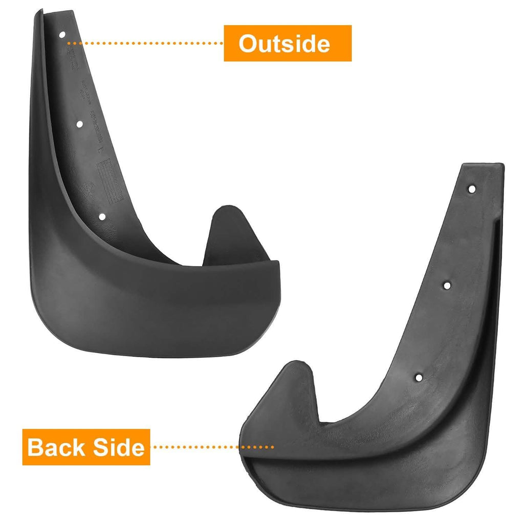 4-Piece: Universal Fit Car Mudguard Flaps